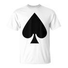 Pad Ass Card Game Playing Card Costume Fancy Dress Party Gray S T-Shirt