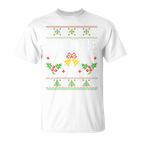 Peace I Come In Peace Matching Ugly Christmas Jumper T-Shirt