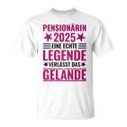 Pensionärin 2025 Eine Echte Legendeerlässt Das Gelände German Langu T-Shirt