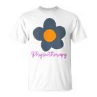 Physiotherapy Flower Blue T-Shirt