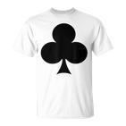 Playing Card Cross Heart Checked Spades Carnival Group Costume Card S T-Shirt