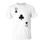 Playing Card Cross Lady Queen Carnival Costume T-Shirt