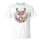 Reh Damen Reh Kostüm Kinder Carnival Reindeer T-Shirt