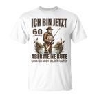 Rentner Anglerspruch For 60Th Birthday Angler Silver T-Shirt