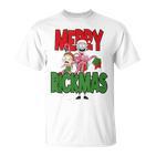 Rick & Morty Merry Rickmas Blue T-Shirt