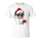 Santa Claus Christmas Graphic X-Mas Sunglasses Santa T-Shirt