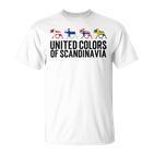 Scandinavia Flags Sweden Norway Denmark Finland T-Shirt