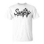 Swifty Fan Merch Ns First Name Taylor Outfit Drip Gray T-Shirt