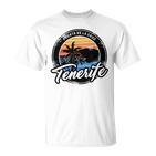 Teneriffa Puerto De La Cruz With Coordinates Gray T-Shirt