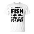 Two Fish Together Forever Angler  T-Shirt