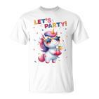 Unicorn Lets Party Outfit Boys Party Unicorn T-Shirt