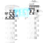Vintage Yeet Yeet Quotes Blue T-Shirt