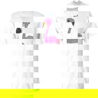 Women's Pink Flamingo In Pocket T-Shirt