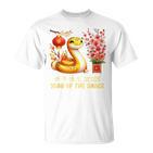 Year Of The Snake 2025 Lunar Chinese New Year Red Red T-Shirt