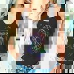 Abstract Jesus Tank Tops