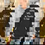 I Know Hoodies