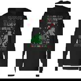 I Believe Bigfoot Sasquatch Ugly Christmas Sweater Mens Long Sleeve T-Shirt