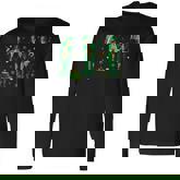 Dancing Trump St Patrick's Day -Adults Black Small Short Sleeve Humorous St Patrick's Day Long Sleeve T-Shirt