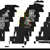 La Weezy Ana Mardi Gras Louisiana Fat Tuesdays Louisiana Map Long Sleeve T-Shirt