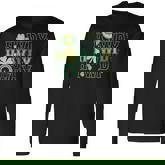 Western Howdy Cowboy St Patty's Lucky Irish St Patrick's Day Long Sleeve T-Shirt