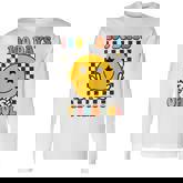 100 Days Of School Smile Face Happy 100Th Day Of School Long Sleeve T-Shirt