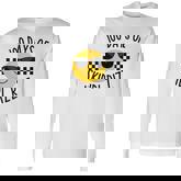 Retro 100 Days Of Skibidi Rizz Smile Face 100 Days Of School Long Sleeve T-Shirt