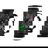 I Believe Bigfoot Sasquatch Ugly Christmas Sweater Mens Coffee Mug