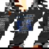 Cheer Sister Bow Sport Cheerleader Cheerleading Blue Women Hoodie