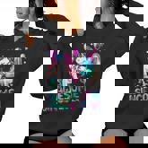 Flossing Unicorn 4 Year Old 4Th Birthday Girl Unicorn Party Women Hoodie