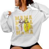 Mom Of Both Baseball Softball Coquette Baseball Women Hoodie