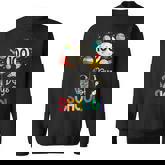 100 Days Of School Astronaut Holding Planet 100 Days Sweatshirt