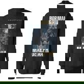 Born Human Made Alpha Cool Sigma Alpha Wolf Meme Sweatshirt