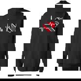 Flag Trinidad And Tobago Heartbeat Sweatshirt