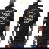 100 Days Of School Bracelet 100 Days Men's T-shirt Back Print