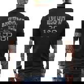 Awesome Since 1966 Vintage Style Born In 1966 Birthday Men's T-shirt Back Print