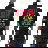 Bruh It's My 100Th Day Of School Boys 100 Days Of School Men's T-shirt Back Print