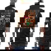 Celebrating Black History Culture Excellence Junenth Men's T-shirt Back Print