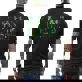 Dancing Trump St Patrick's Day -Adults Black Small Short Sleeve Humorous St Patrick's Day Men's T-shirt Back Print