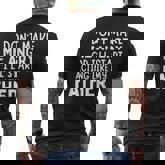 Don’T Make Me Angry Or I’Ll Act Like My Father Dad Men's T-shirt Back Print