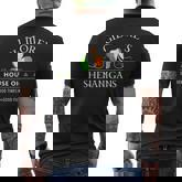 Gilmore's House Of Shenanigans Irish Family Name Men's Back Print T-Shirt