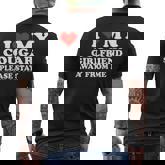 I Love My Cougar Girlfriend So Please Stay Away From Me Men's T-shirt Back Print