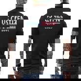New Us Citizen Est 2025 American Immigrant New Citizenship Men's T-shirt Back Print