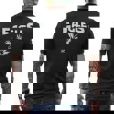 Vintage Eagles Inspirational Flying Eagles Graphic Men's T-shirt Back Print