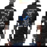 They Not Like Us Touchdown American Football Game Day Lion Men's T-shirt Back Print