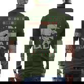 Promoted To Dad Again Ugly Sweater Christmas Men's T-shirt Back Print