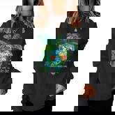 Earth Day Is Every Day Sea Turtle Animal Saving Earth Women Sweatshirt