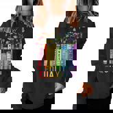 Equal Rights Book Flower Equality Peace Love Kindness Book Women Sweatshirt