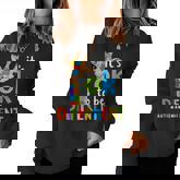 Its Ok To Be Different Autism Awareness Giraffe Autistic Women Sweatshirt