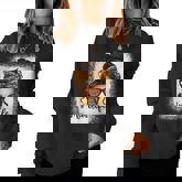 Mimi Life Grandma Messy Bun Leopard Mother's Day Matching Women Sweatshirt