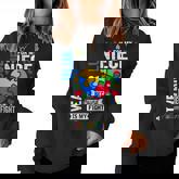 I Wear Blue For My Niece Autism Awareness Day Aunt Uncle Women Sweatshirt